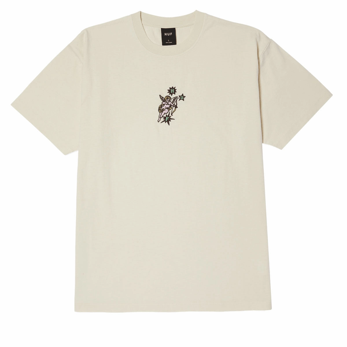 HUF Cupid Washed T-Shirt - Natural Pants Invitations