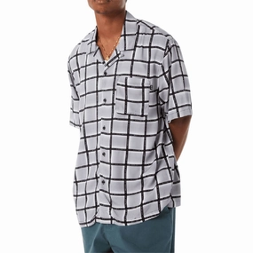 HUF Flynn Resort Shirt - Black Stickers Board Games