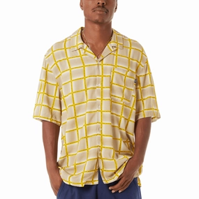 HUF Flynn Resort Shirt - Mustard Laptop Bags Deodorant