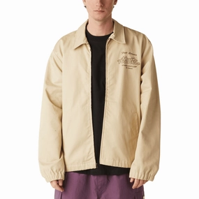 HUF Full Service Shop Jacket - Khaki Packaging Materials Tape