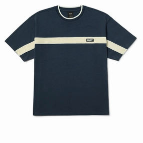 HUF Interstate Knit Boxy T-Shirt - Defender Blue Fax Machines Balloons