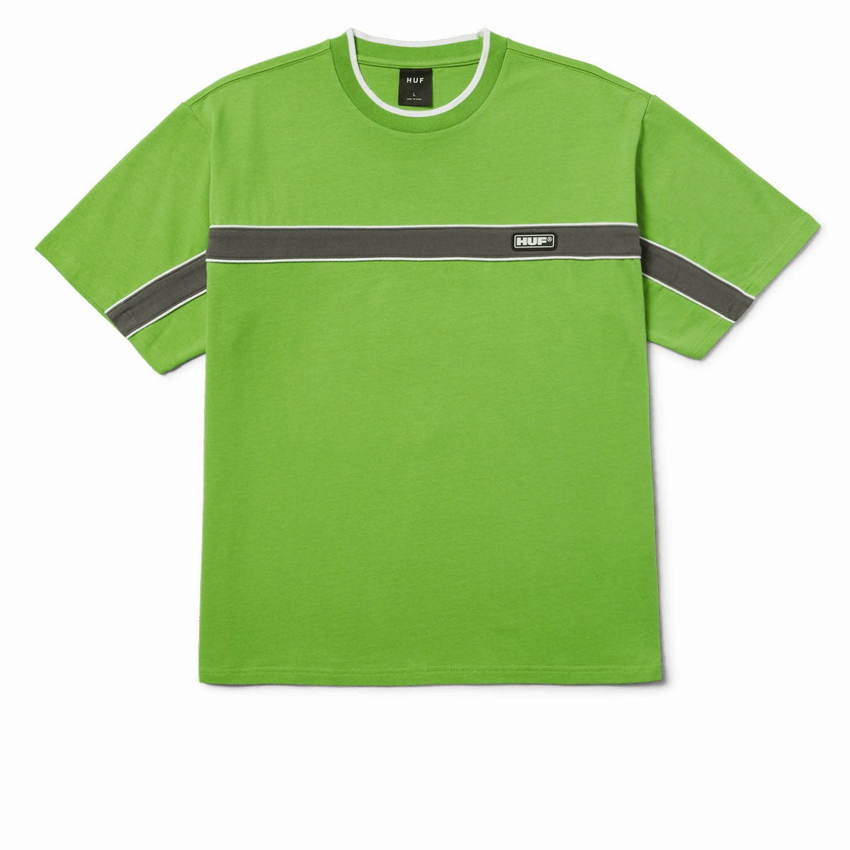 HUF Interstate Knit Boxy T-Shirt - Green Apple Printers First Aid Kits