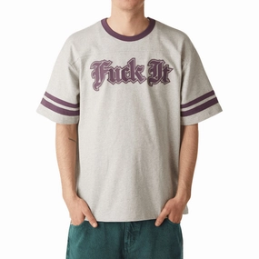 HUF Ives Football Jersey - Heather Grey Best Deals Band Merch