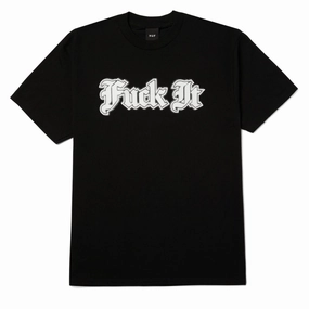 HUF Ives T-Shirt - Black Pool Supplies Handmade