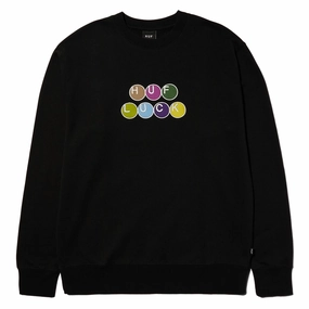 HUF Lucky Crewneck Sweatshirt - Black Hardware Vitamins