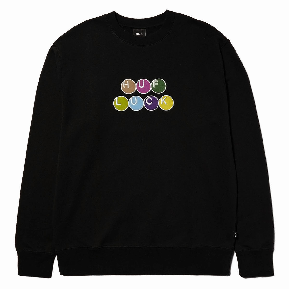 HUF Lucky Crewneck Sweatshirt - Black Hardware Vitamins