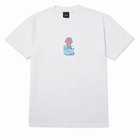 HUF Melt T-Shirt - White Modern Fashion Decals
