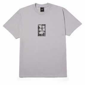 HUF Metablast T-Shirt - Dust Purple Trading Cards Art