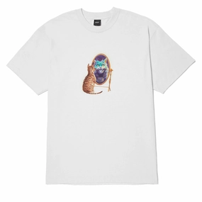 HUF Mirror T-Shirt - White Tools Audiobooks