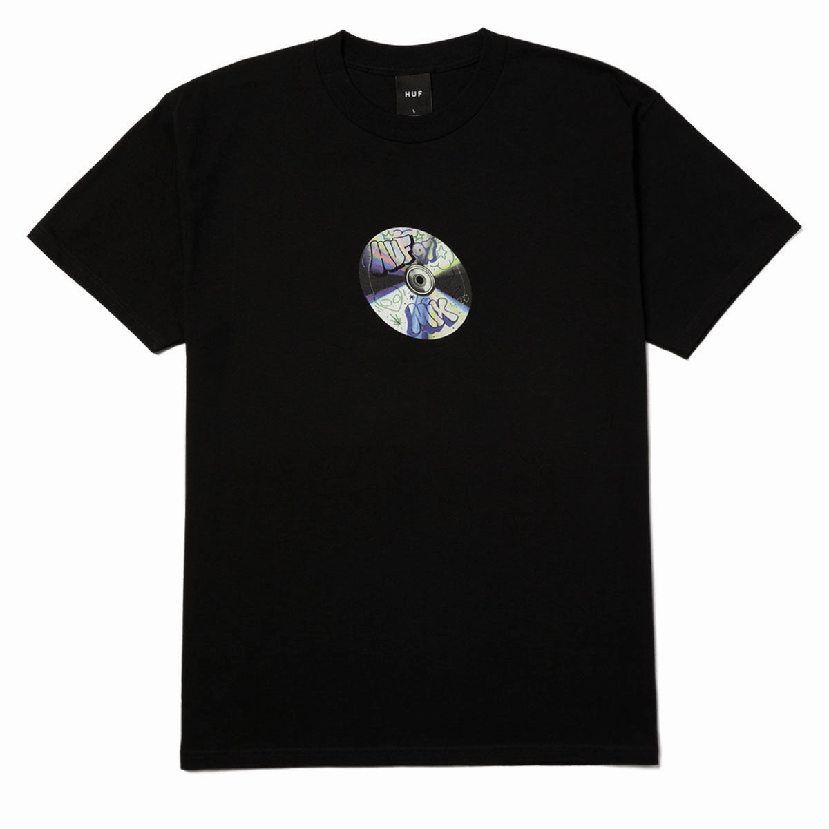 HUF Playlist T-Shirt - Black Books Memorabilia