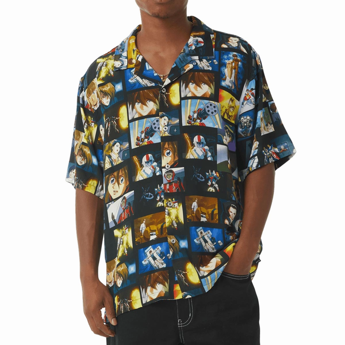 HUF Screenshots Resort Shirt - Multi Diving Boards Board Games