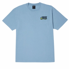 HUF Tool Inc Washed T-Shirt - Ice Blue Card Games Games