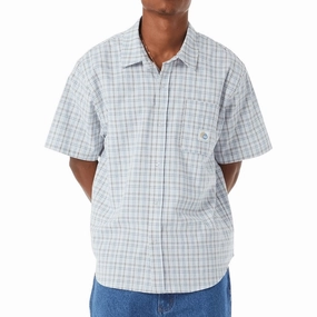 HUF Total Eclipse Plaid Shirt - Light Blue Dish Soap Video Editing