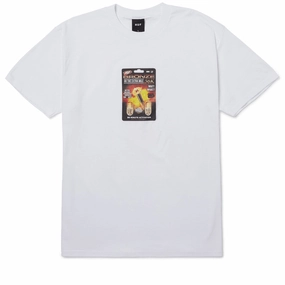 Huf x Bronze 56k Enhanced T-Shirt - White Packaging Materials Vinyl Records