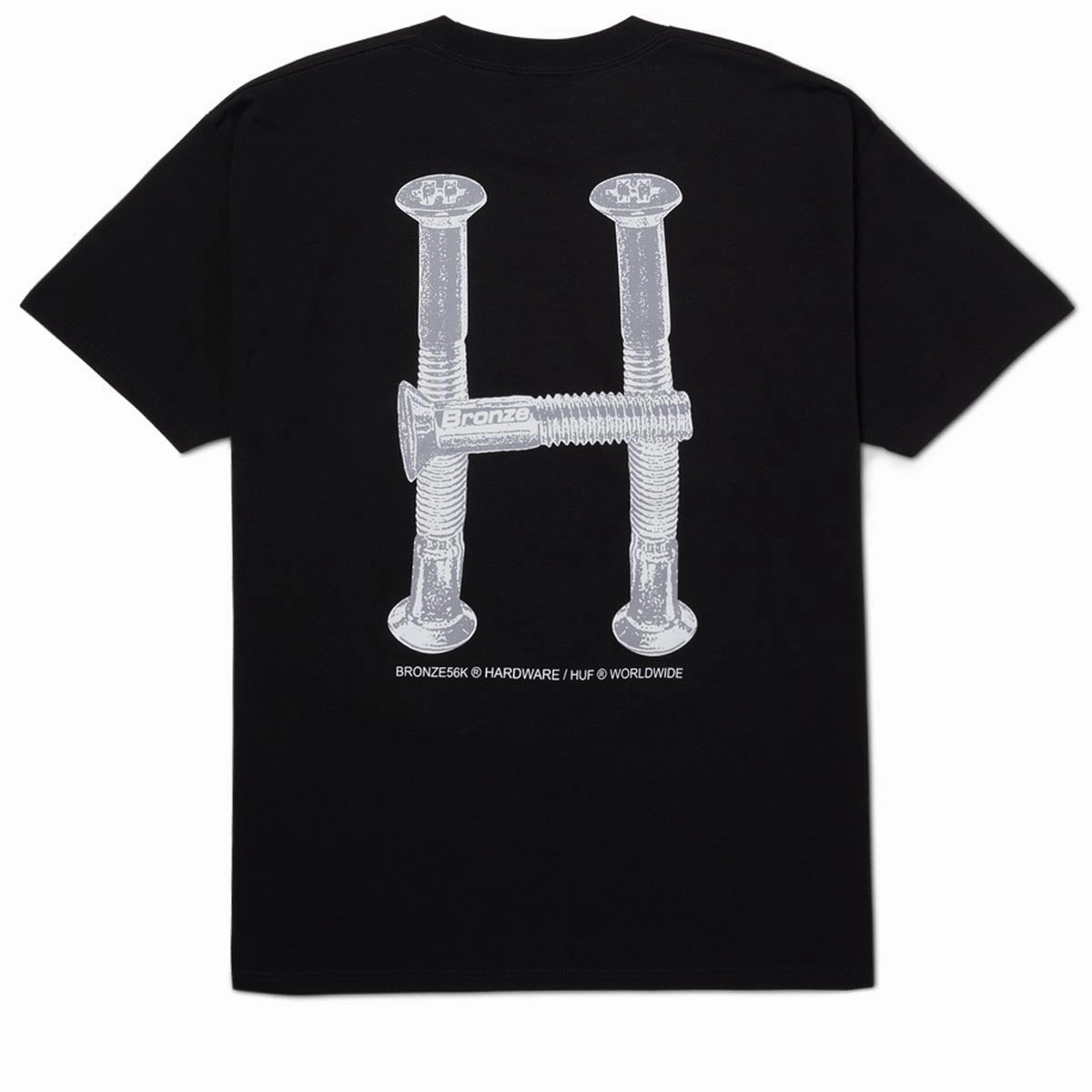 Huf x Bronze 56k H Bolts Tt T-Shirt - Black BBQ Grills Stationery
