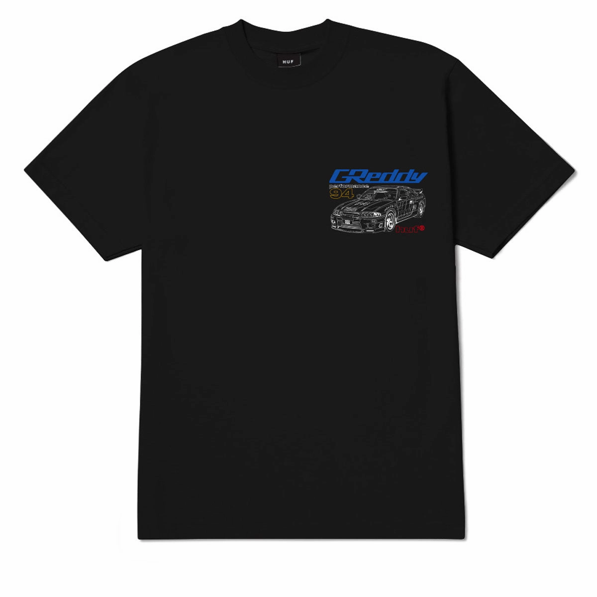 HUF x Greddy Diagram T-Shirt - Black Dropshipping Furniture