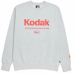 Huf x Kodak Golden Hour Crewneck Sweatshirt - Ash Design Software Pest Control
