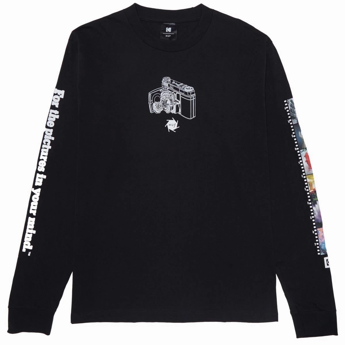 Huf x Kodak Inner Vision Long Sleeve T-Shirt - Black Hotel Amenities Trailer Parts