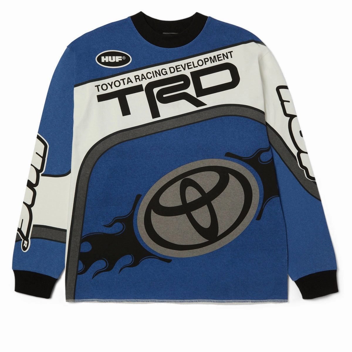 Huf x Toyota Grandstand Long Sleeve Jersey - Blue Blu-rays Furniture