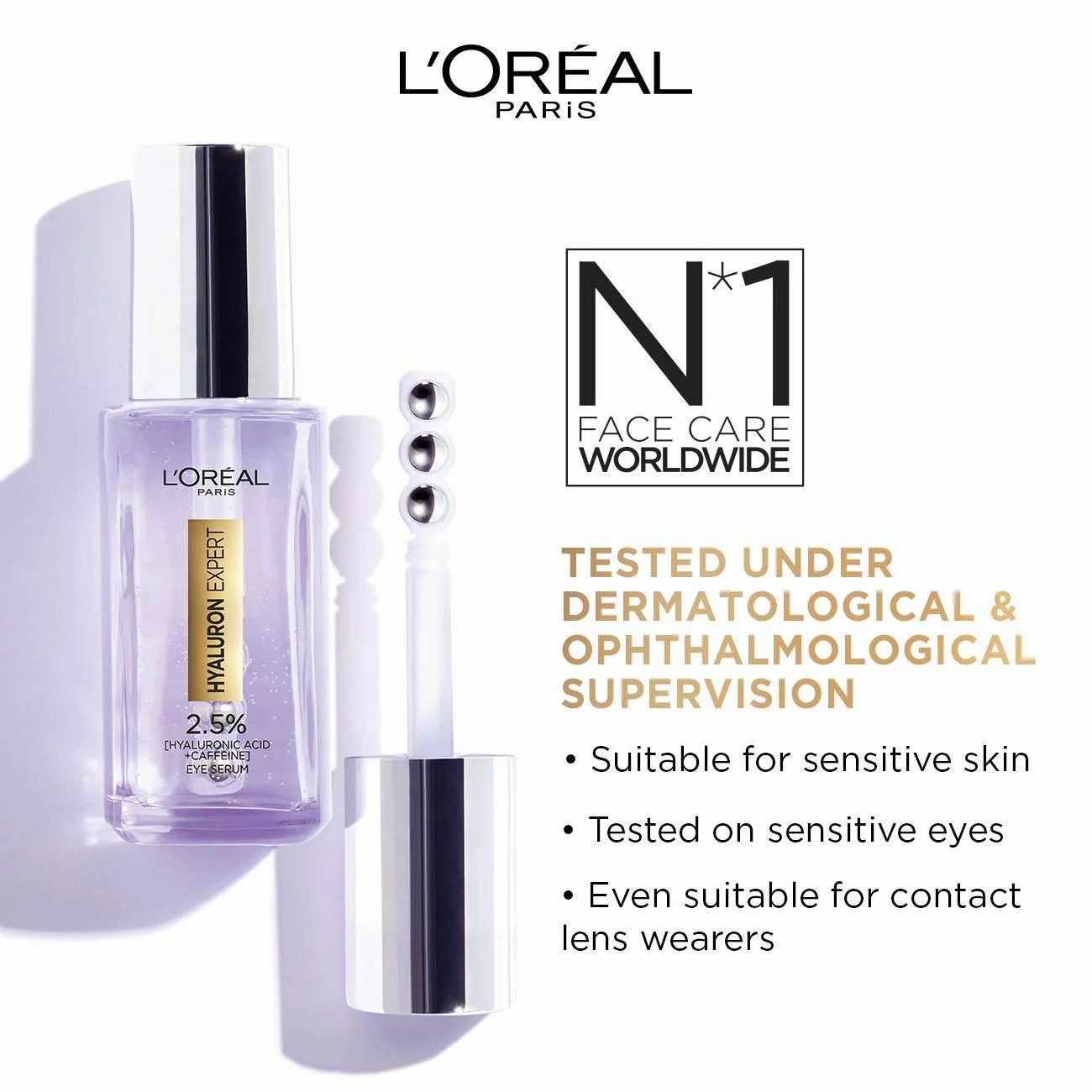 Hyaluron Expert Eye Serum with 2.5% Hyaluronic Acid & Caffeine