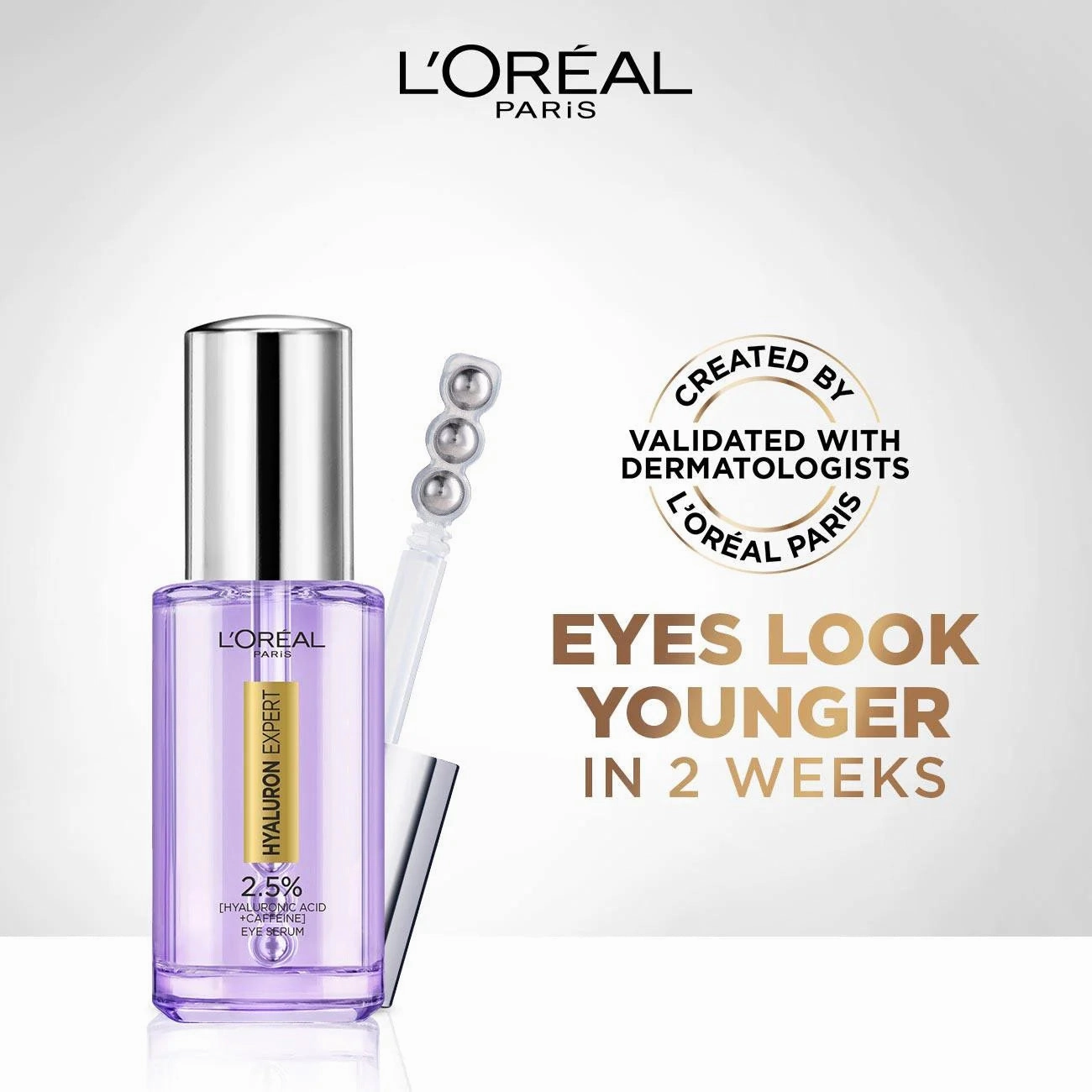 Hyaluron Expert Eye Serum with 2.5% Hyaluronic Acid & Caffeine