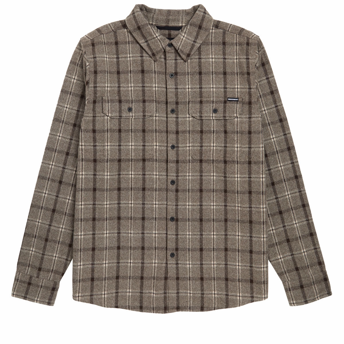Independent Belmont Long Sleeve Flannel Shirt - Brown/Black Fan Gear Backpacks