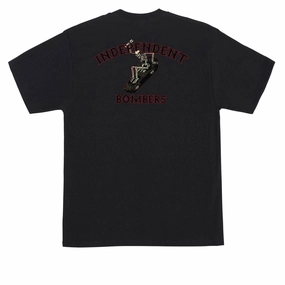 Independent Bombers T-Shirt - Black Pet Accessories Footwear & Apparel