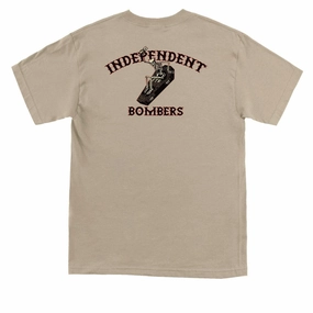 Independent Bombers T-Shirt - Sand Activewear Computers