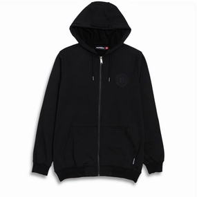 Independent Clipper Zip Hoodie - Black Cosplay Upcycled Fashion