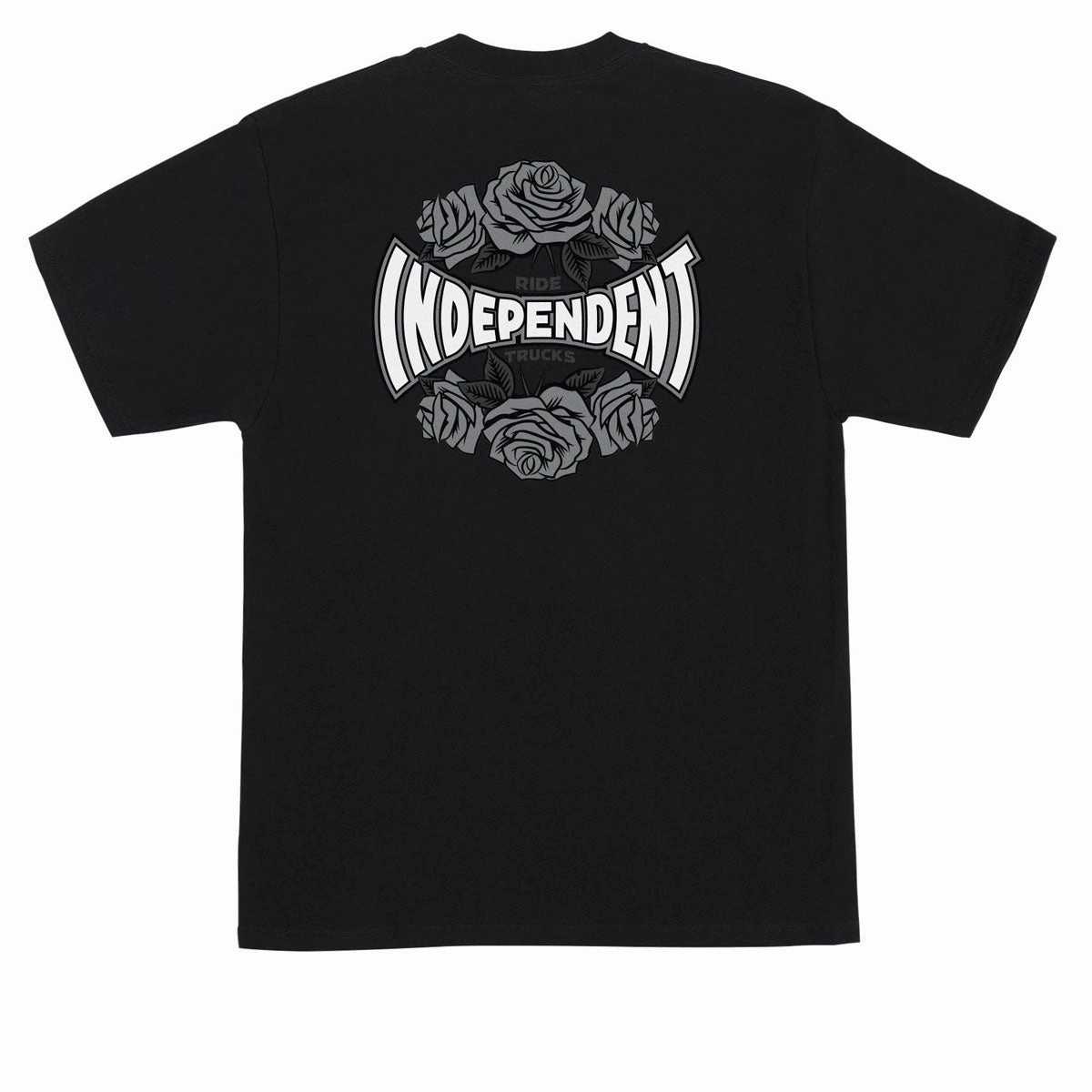 Independent Rose Span T-Shirt - Black Sustainable Fashion Magic: The Gathering