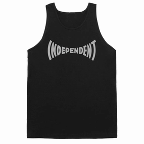 Independent Span Tank Top - Black 2025 Nylon Materials Sports Teams