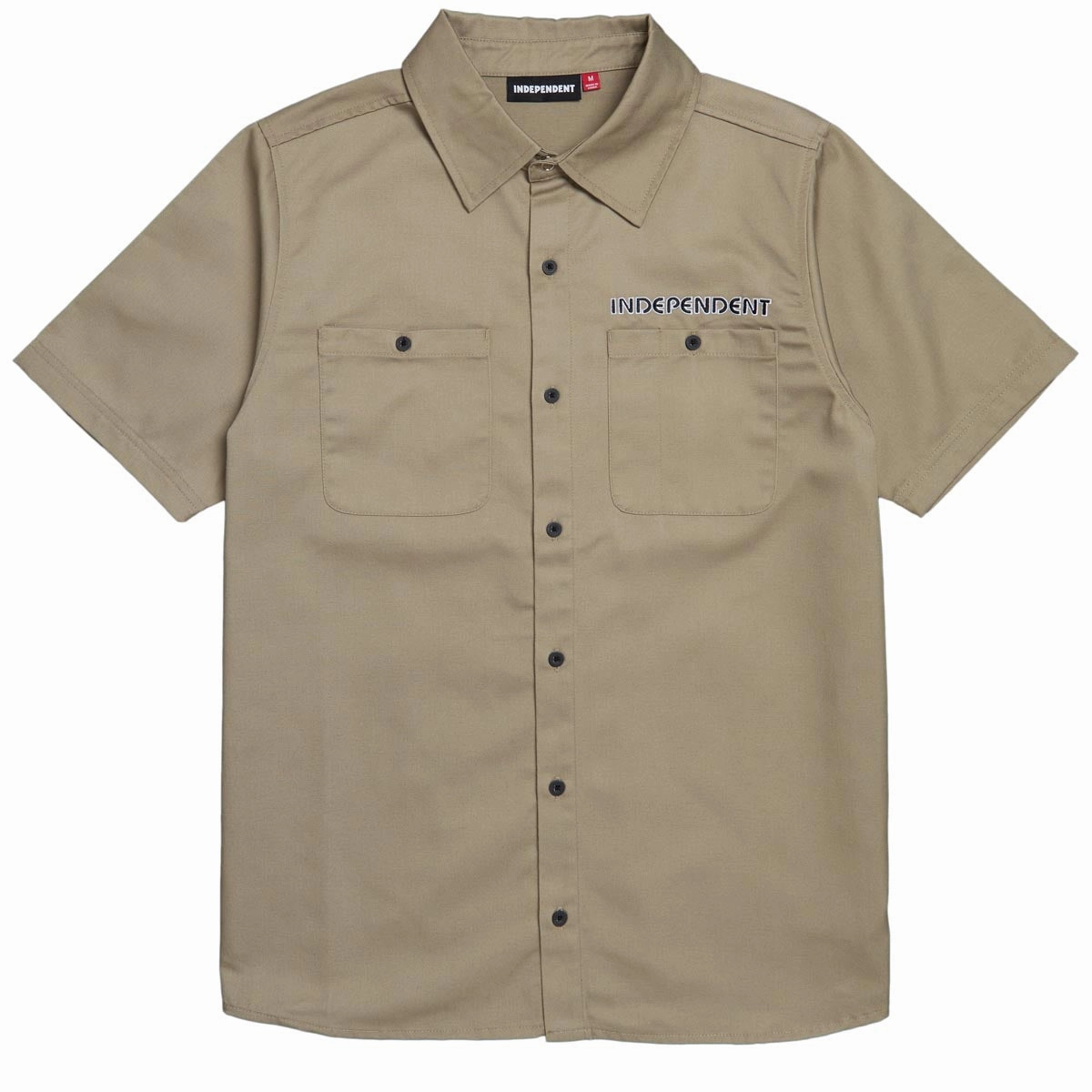 Independent Union Work Shirt - Khaki Groceries Plumbing