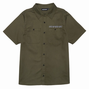 Independent Union Work Shirt - Olive Uniforms Paper Products