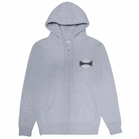 Independent Vertigo Span Zip Hoodie - Grey Heather Swim Gear Nylon Materials