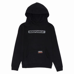 Independent Youth Bar Logo Reflective Hoodie - Black/Reflective Luxury Fashion Shampoo