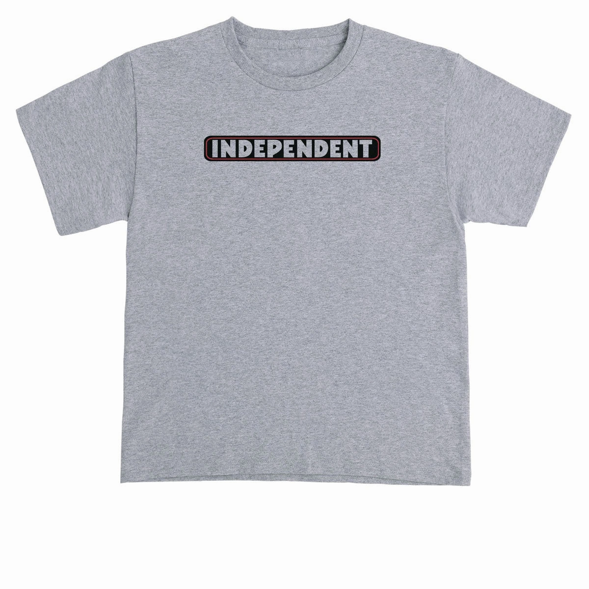 Independent Youth Bar Logo T-Shirt - Sport Grey Footwear & Apparel Vegan