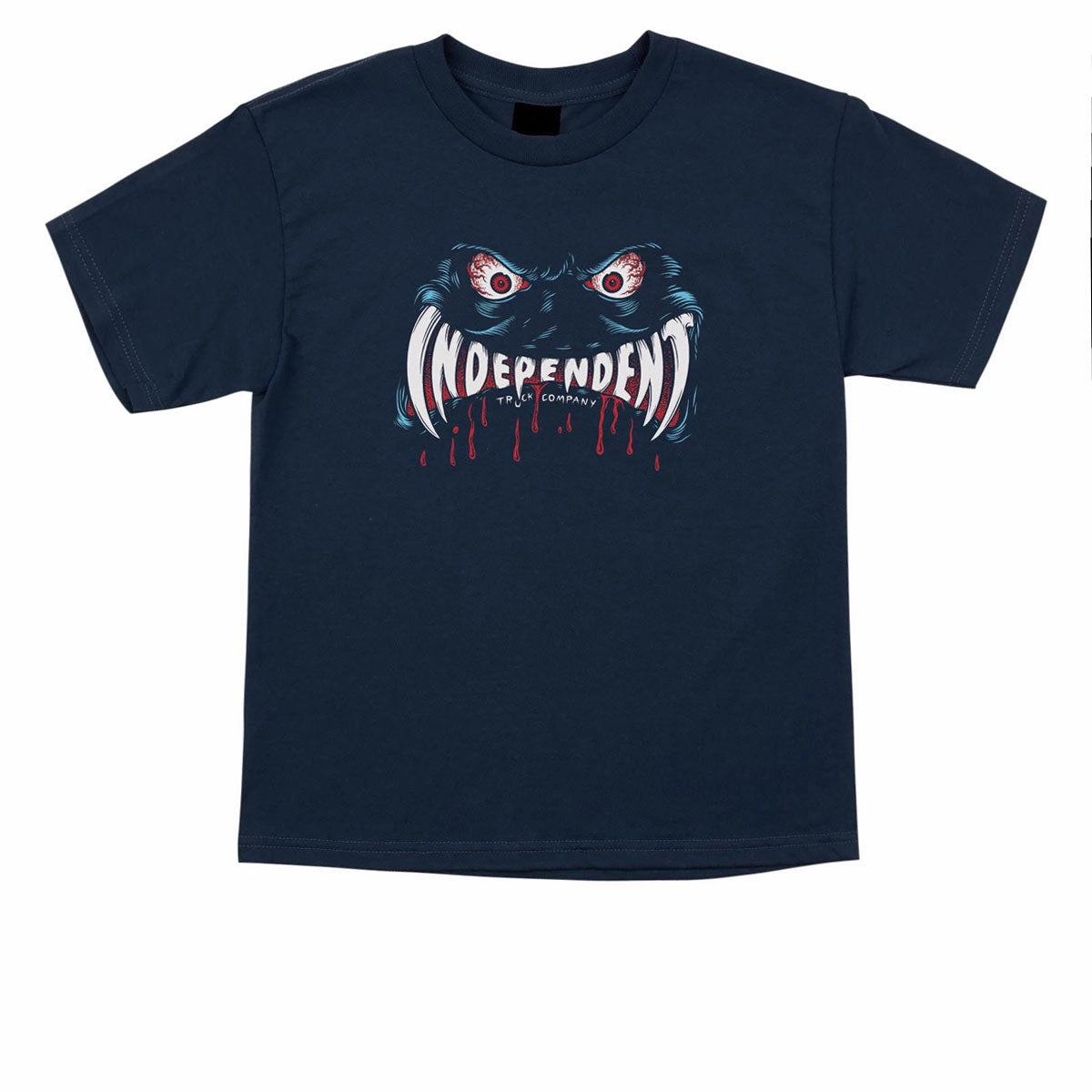 Independent Youth Possessed Face T-Shirt - Navy Hotels Lawn Mowers