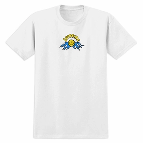 Industrial Clothing Spitfire Happy T-Shirt - White Electrical Supplies