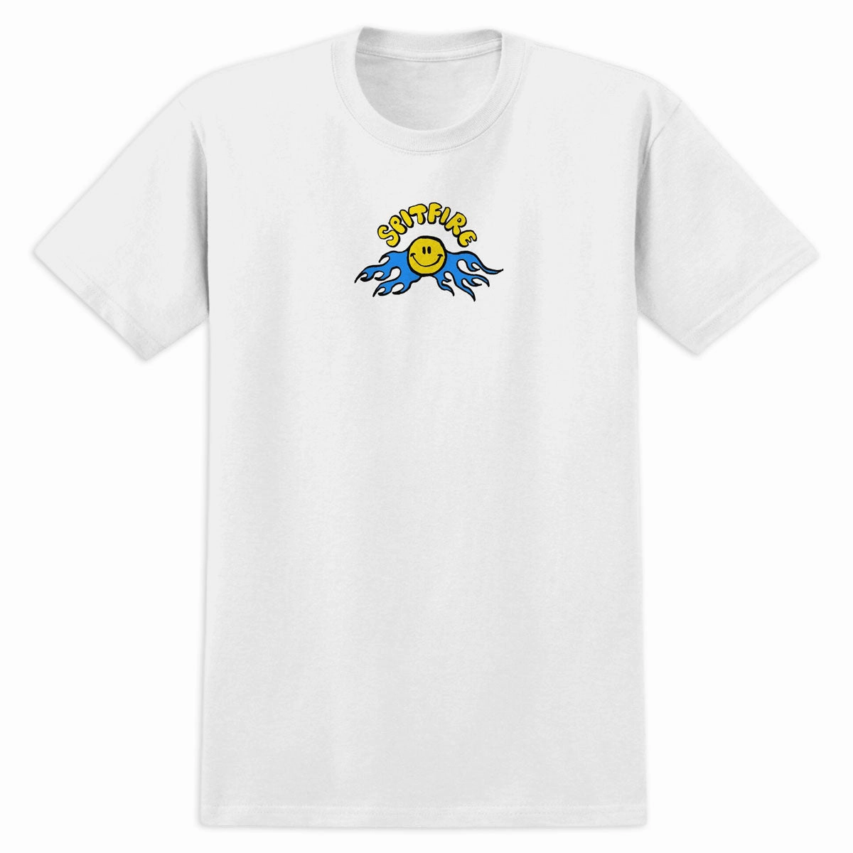 Industrial Clothing Spitfire Happy T-Shirt - White Electrical Supplies