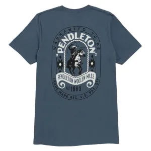 Inflatable Pool Pendleton Wild West T-Shirt - Vintage Navy/White Toothpaste
