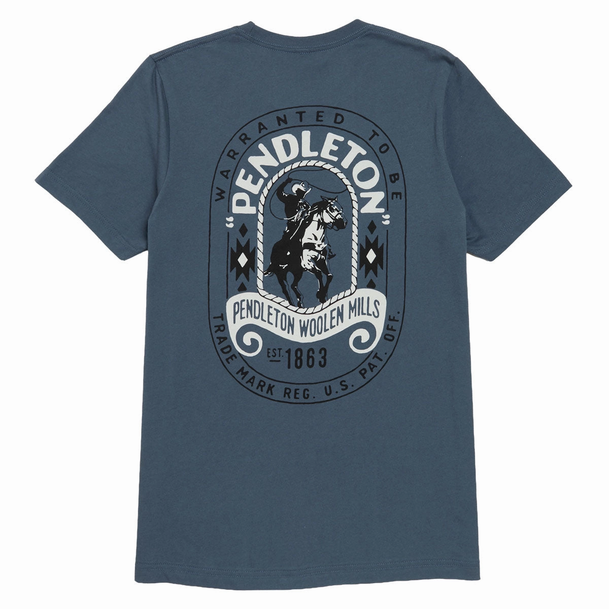Inflatable Pool Pendleton Wild West T-Shirt - Vintage Navy/White Toothpaste