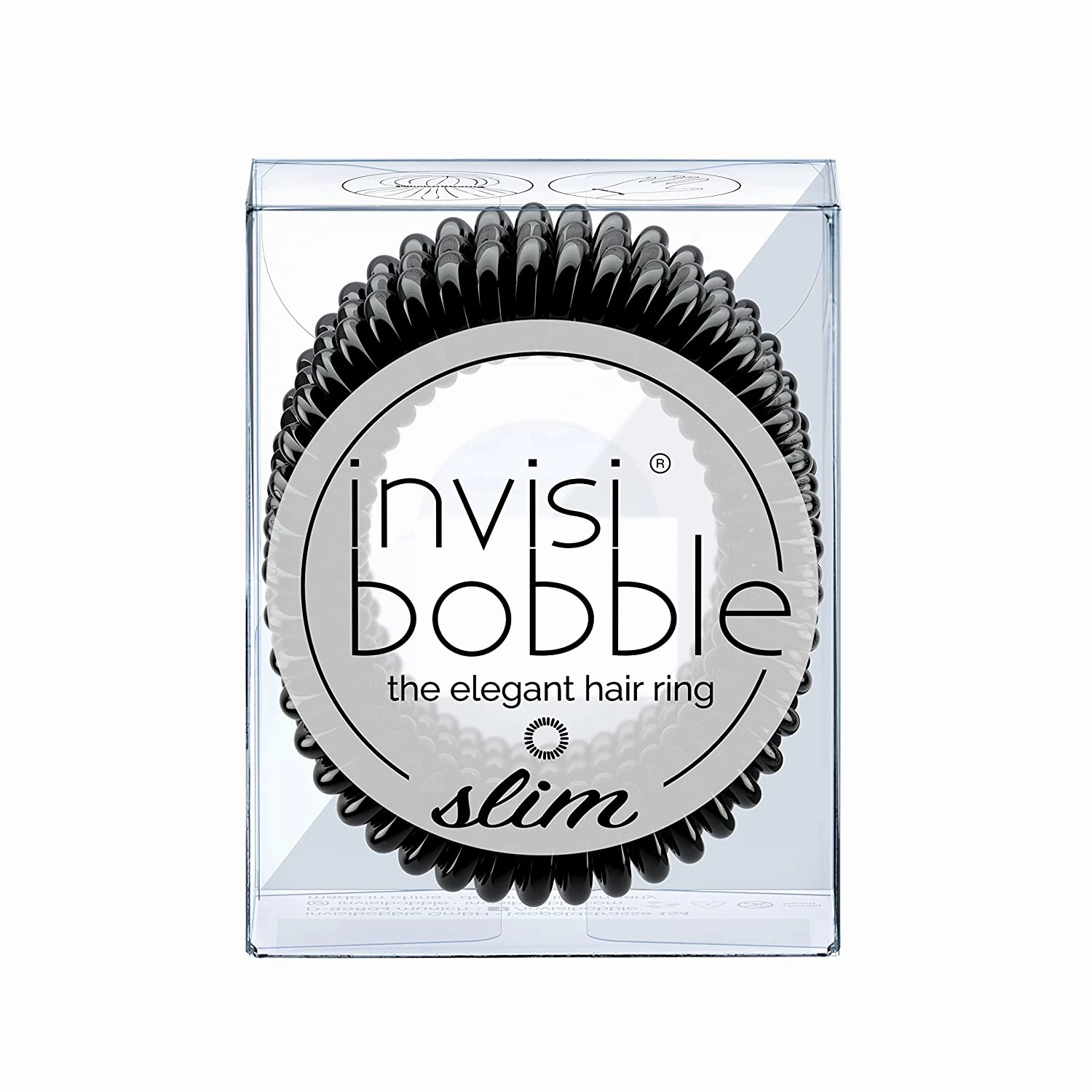 Invisibobble True Black Hair Accessory -power, regular, slim and nano
