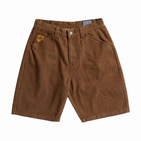 Janitorial Supplies Spitfire Bighead Denim Shorts - Brown Paper