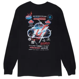 Jerseys Thank You Intuition Long Sleeve T-Shirt - Black Minimalist Design