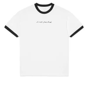 Jumpsuits Last Resort AB Signature Ringer T-Shirt - White/Black Office Supplies