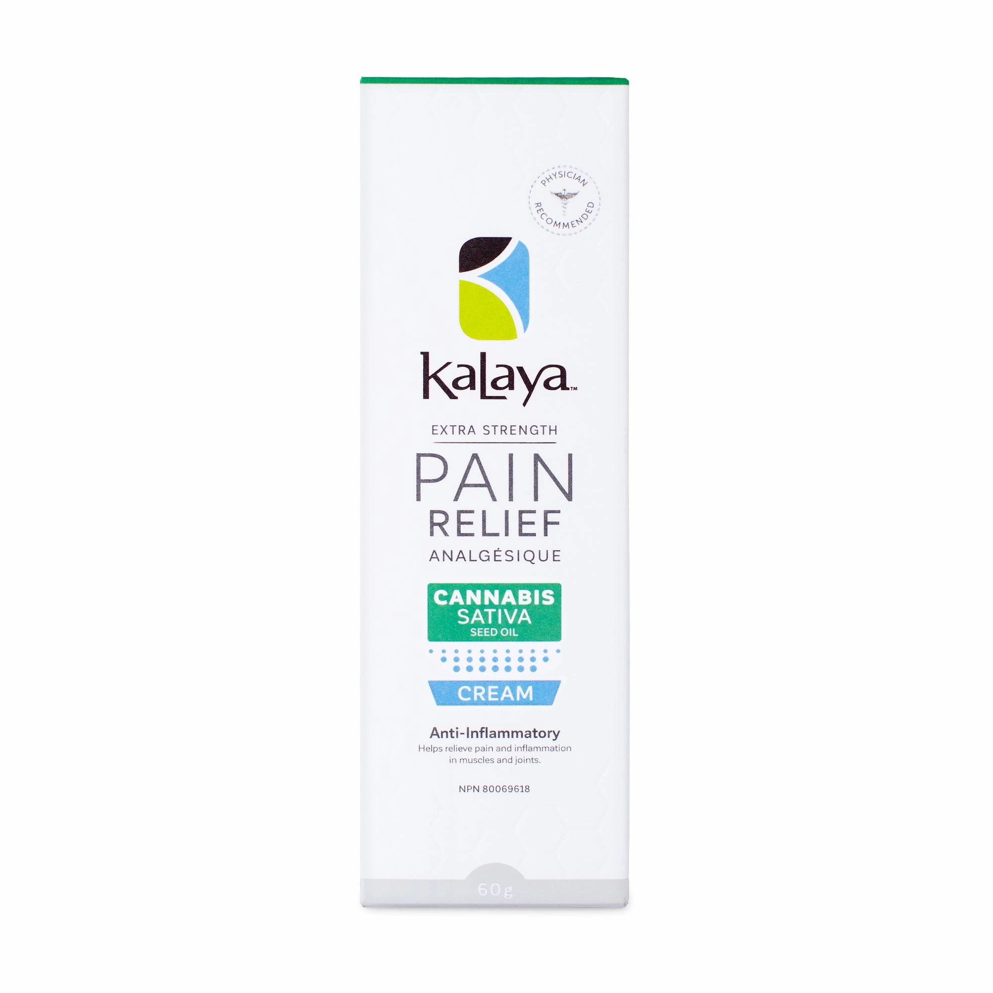 KaLaya Extra Strength Pain Relief With Cannabis Sativa Seed Oil 60g