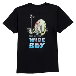 Kindergarten Gear Heroin Curb Killer Wide Boy T-Shirt - Black Outdoor Decor