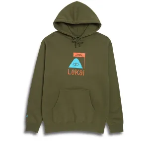 Kitchenware Lakai x Poler Summit Pull Over Hoodie - Olive Denim Basics