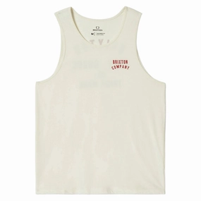 Kitchenware Brixton Woodburn Tank Top - Off White/Crimson Makeup Removers
