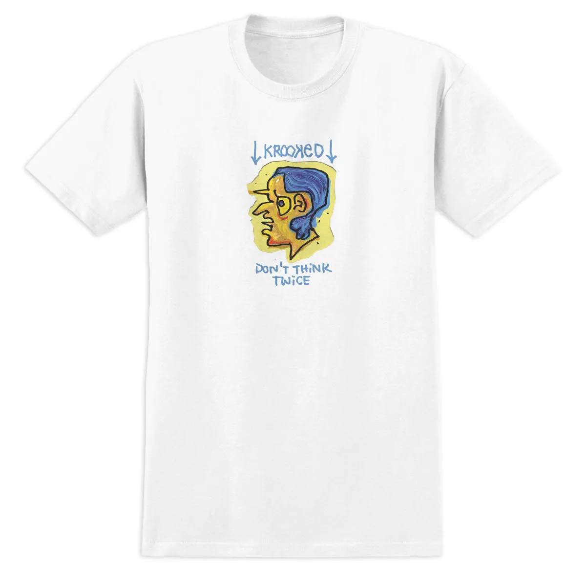 Krooked Blue Thinker T-Shirt - White Magic: The Gathering Retail